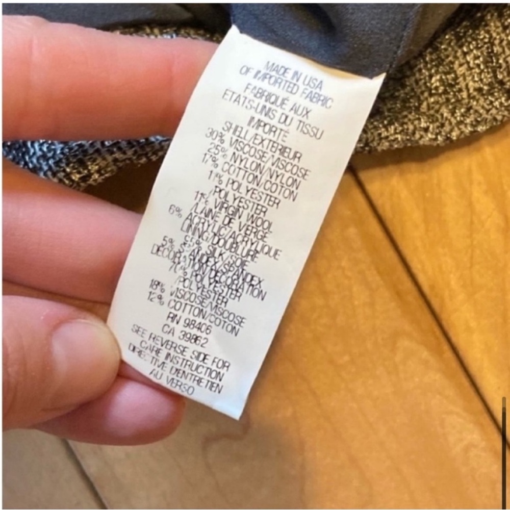 NWT Theyskens' Theory Jezir Blue Multi Blazer Jacket size two - Picture 10 of 13